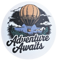 Adventure Awaits - Hot Air Balloon - Vinyl Sticker